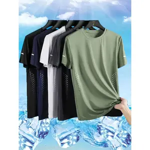 Men’s Quick-Dry Sports T-Shirt Set – Breathable, Sweat-Wicking Crew Neck Short Sleeve, Available in Multiple Colors, Perfect for Gyms and Summer Outdoor Activities, Fitness Tops