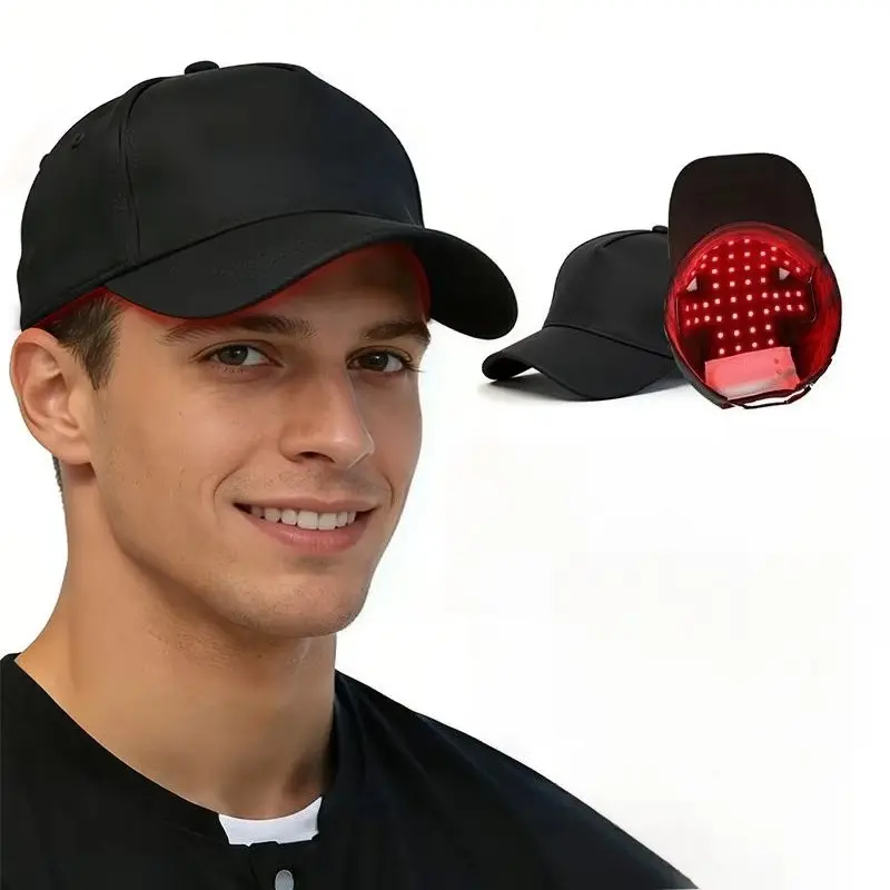 Light Therapy Cap for Hair Growth with Lithium Battery Non-Button Cell Power Massage Device Hair Restoration Cap with Relaxation Function