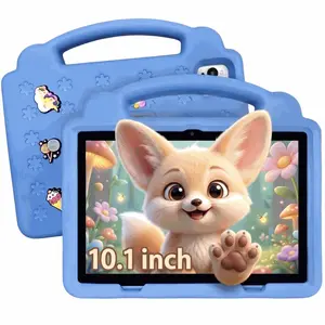 2026 10.1 Inch Kids Learning Tablet, 2.4g WiFi, Gms, Eye Protection, Parental Control, Education Apps, Dual Cameras, Shockproof Case, Android Os