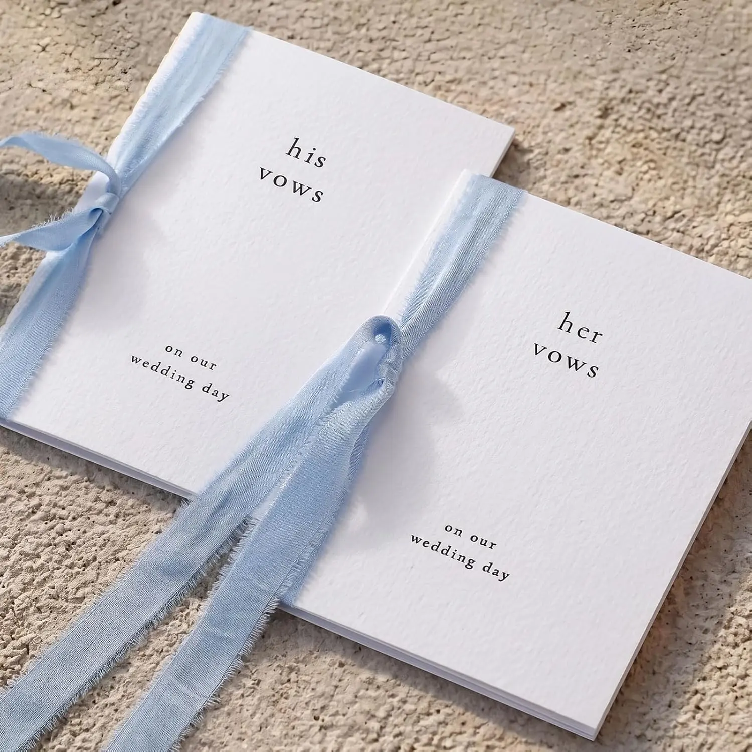 2 Set Wedding Vow Books for Him and Her, A6 Pocket Size Blue - Elegant Keepsake with Ribbon Bookmarks and Gold Wax Seal for Bridal Shower Engagement Ceremony