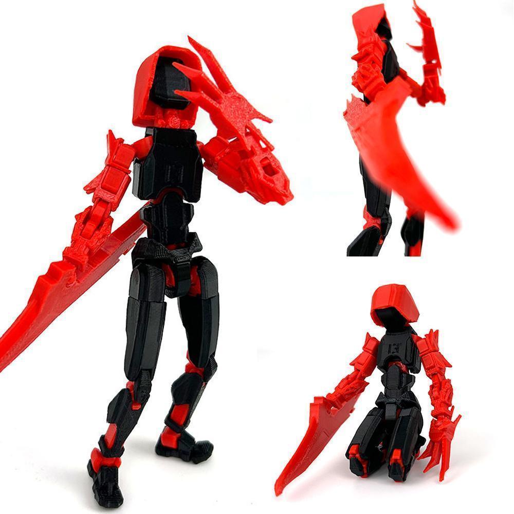 3D Printed Dummy Bloody Warrior Series Shf Toys Action Figures Anime Multi-Jointed Shapeshift Mannequin Model Without Base