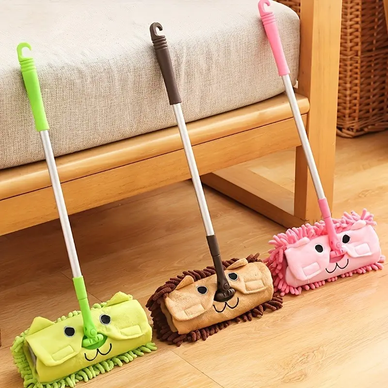 Mini Household Cleaning Mop, Perfect for Back-To-School Season, Easy to Use and Store, Ideal for Kids' Daily Cleanup Tasks