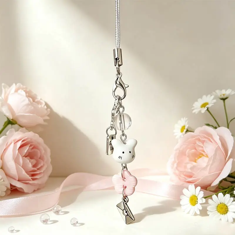 1pc, "Good Luck" Bunny Phone Chain Charm | Lovely Hanging Decor for Phones, Bags & Car Interiors, Stylish Accessory Ideal for Everyday Use, Casual Outings & Daily Travel