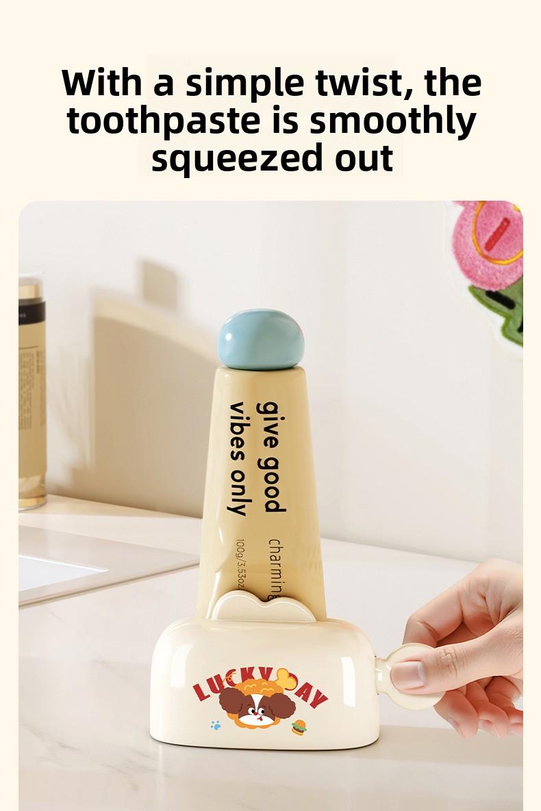 Magnetic suction toothpaste squeezer, household wall-mounted toothpaste clip, facial cleanser wall-mounted clip, toothpaste shelf squeeze toothpaste artifact