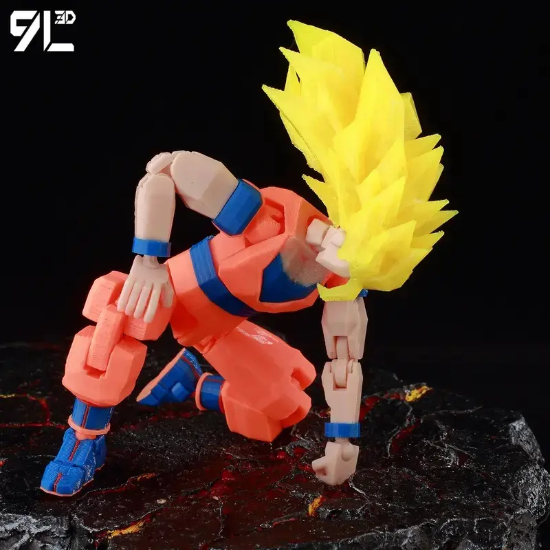 9L3D Anime Goku T13 Action Figure Set Assembled Posable 3D Printed Dummy 13 Robo Action Figures Sets Full Body Mechanical Doll