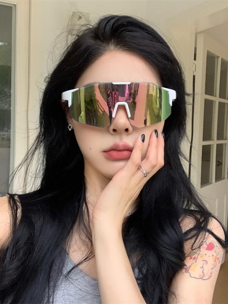 2026 New Arrival 7-Pairs Unisex Sports Cycling Sunglasses – Windproof Sun Visor European American Style Large Frame Slim Shades, TikTokShopBlackFriday Christmas