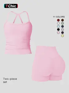 Women's Quick-Dry Yoga Set, Tight-Fitting Fleece Lined Activewear, Winter Outdoor Running Sports Suit, European Style Workout, Sportswear Set