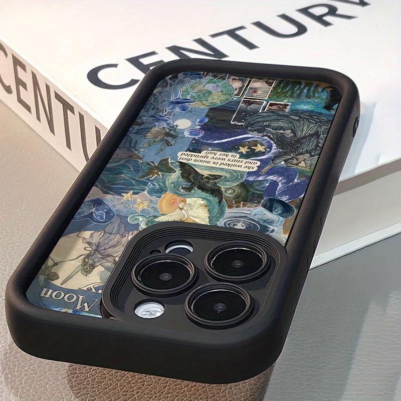 Black Tall Bamboo Oil Painting Illustration Pattern  Phone Case for iPhone 17 E Air Pro ProMax iPhone16 15 14 Plus 13 12 Mini 11 X XS XR