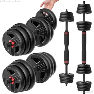 Adjustable Dumbbells, 20/30/40/55/60/70/80/90lbs Free Weight Set with Connector, 2 or 3 in 1 Dumbbells Used as Barbell, Kettlebells, Fitness Exercises for Home Gym Suitable for Men/WomenPulseTrail5C37GraceClothStore