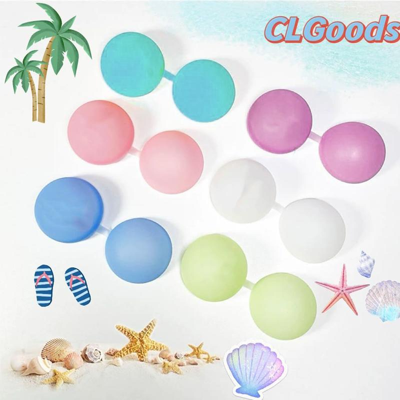 6-Pack Reusable Water Bomb Balloons - Self-Sealing Splash Balls for Pool & Beach | Water Toys for Kids Ages 3-12 | Outdoor Splash Game for Backyard Fun