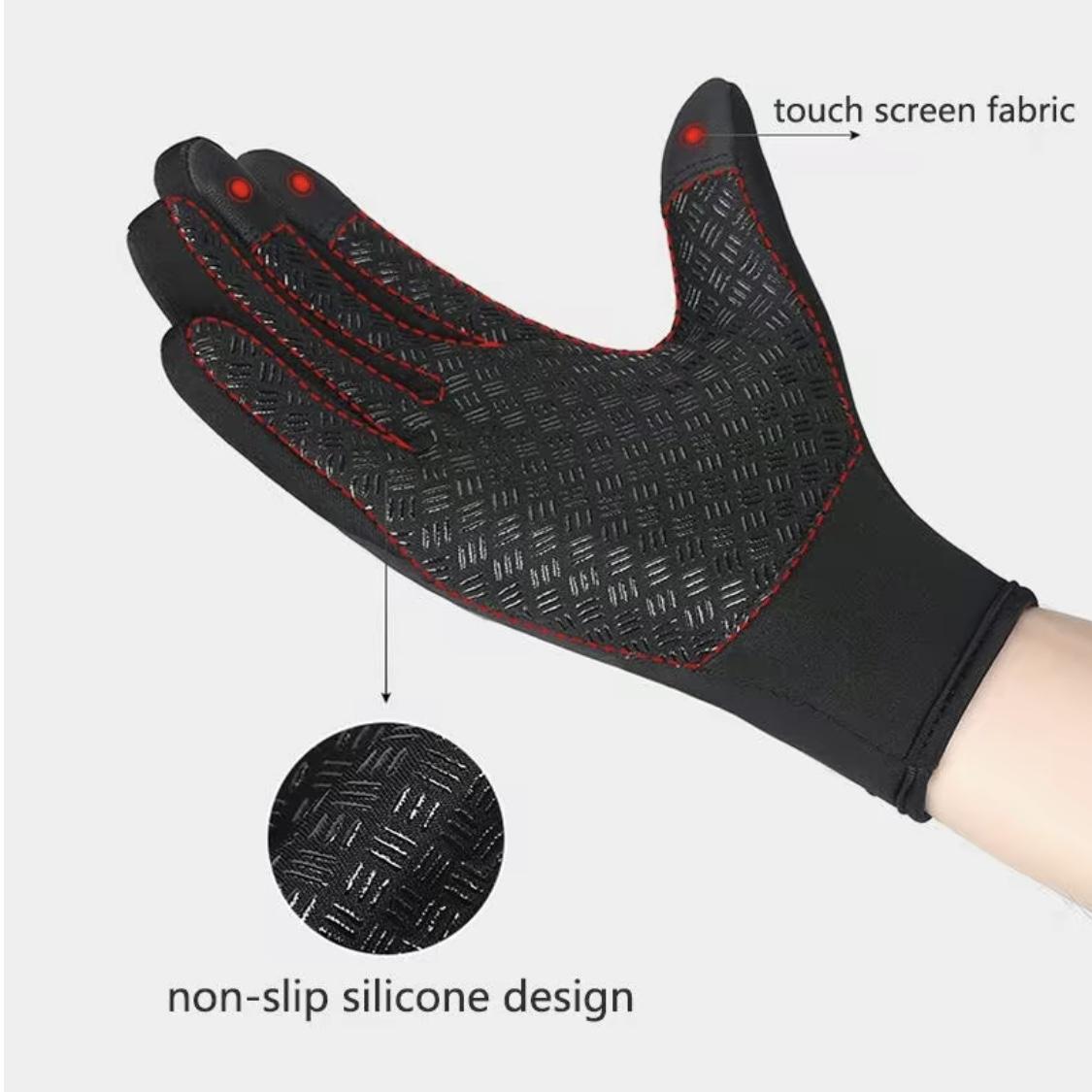 Outdoor Winter Gloves, Touchscreen andWindproof Full-Finger Gloves for Sports, Travel,and Daily Activities