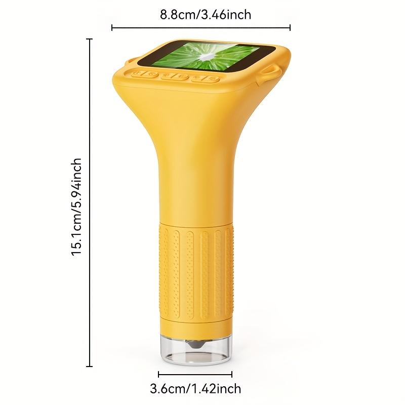 Portable Microscope for Kids and Adults, Mini Handheld Digital Microscope, USB Digital Microscope, IPS Screen Electronic Magnifier, 8 Adjustable LED Lights