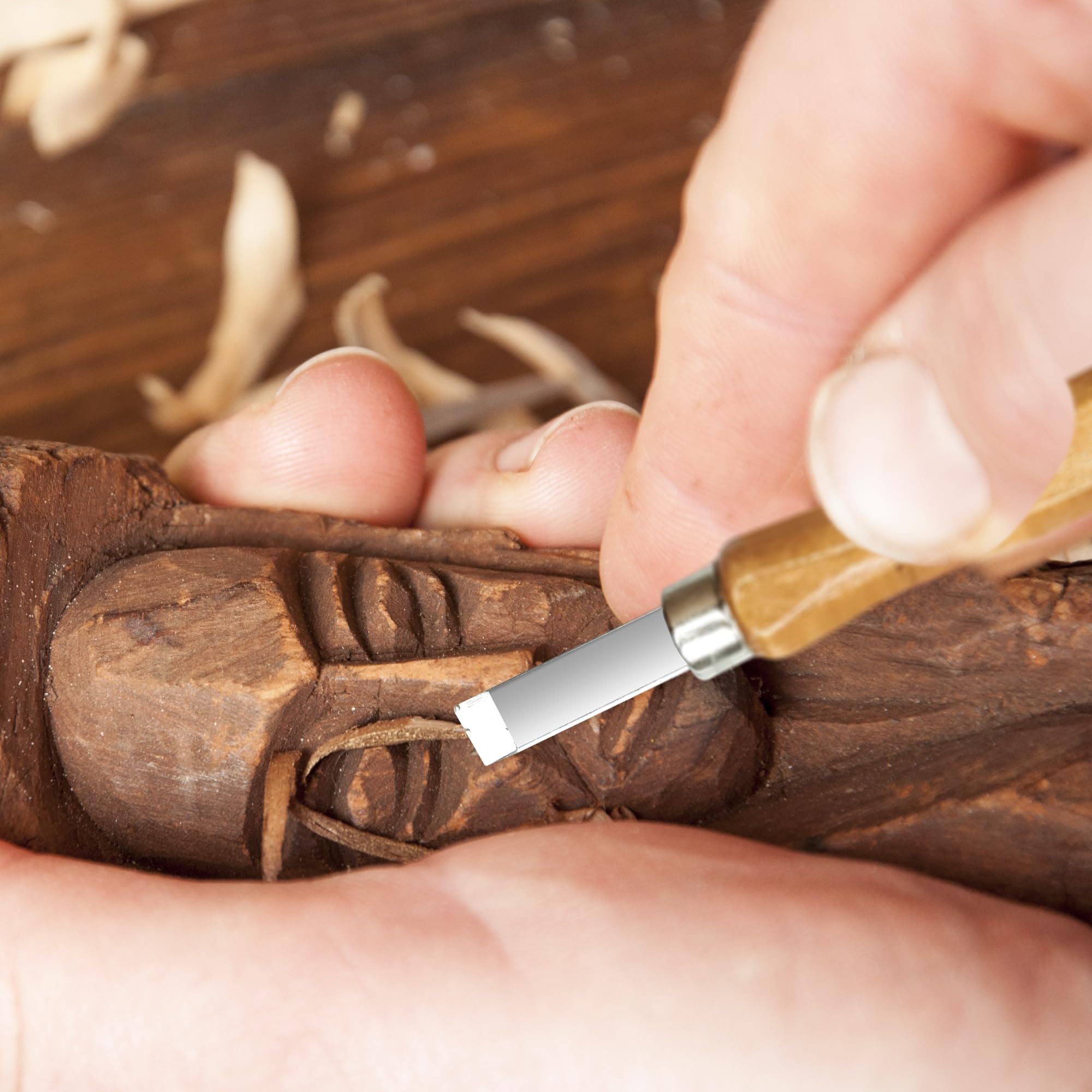 Wood Carving Knife Set - 12 PCS Hand Carving Tool Set for DIY Sculpture Carpenter Experts & Beginners - Home Improvement