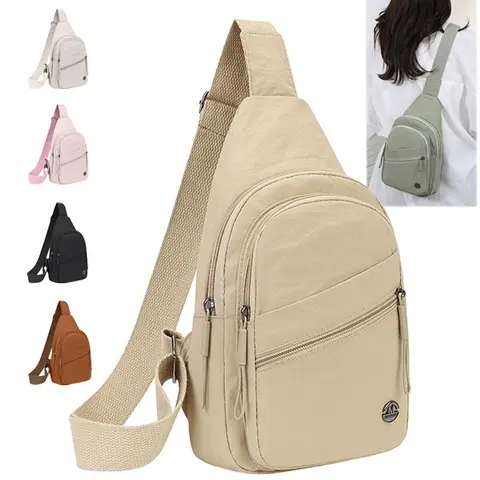 Women's Outdoor Sports Crossbody Bag - Multi-Compartment, Waterproof, Lightweight Foldable, Wide Adjustable Strap, Casual Anti-Theft Bags for Women, Ideal for Travel