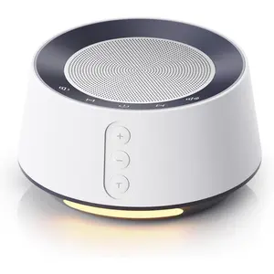 White Noise Sound Machine with 20 Soothing Sounds, 10 Colors Night Light Sleep Machines Home Office Travel, 5 Timers and Memory Feature Sound Machine for Nursery Baby Kids Adults (White)