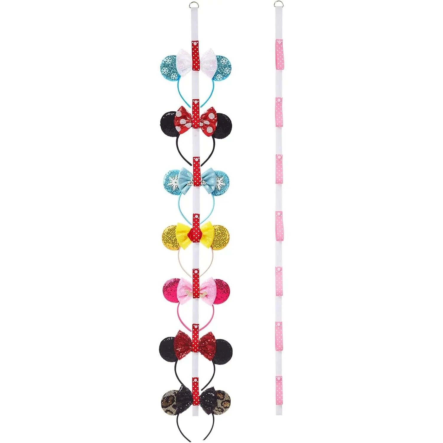 Nuolich 2 Pack Mouse Ears Holder Wall Hanging Display Decor Headband Organizer
