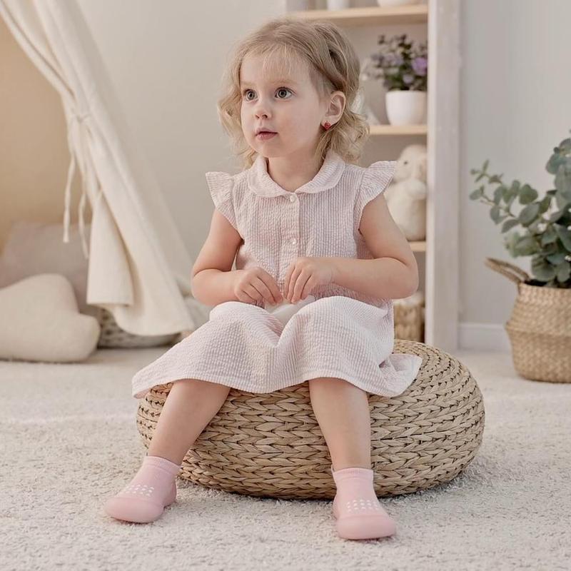 Baby Sock Shoes Baby Walking Shoes Infant Non-Slip Breathable Slippers with Soft Rubber Sole Baby Boys Girls Sneakers