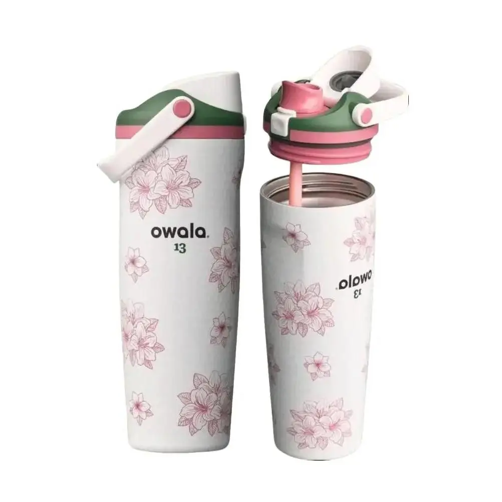 Owala FreeSip Sway 30oz Azalea 13 Zalea Masters Theme Golf Water Bottle NEW Gift - 2-in-1 Sip or Chug, Leak-Proof, BPA-Free, Elegant Floral Design,Sports Water Bottle