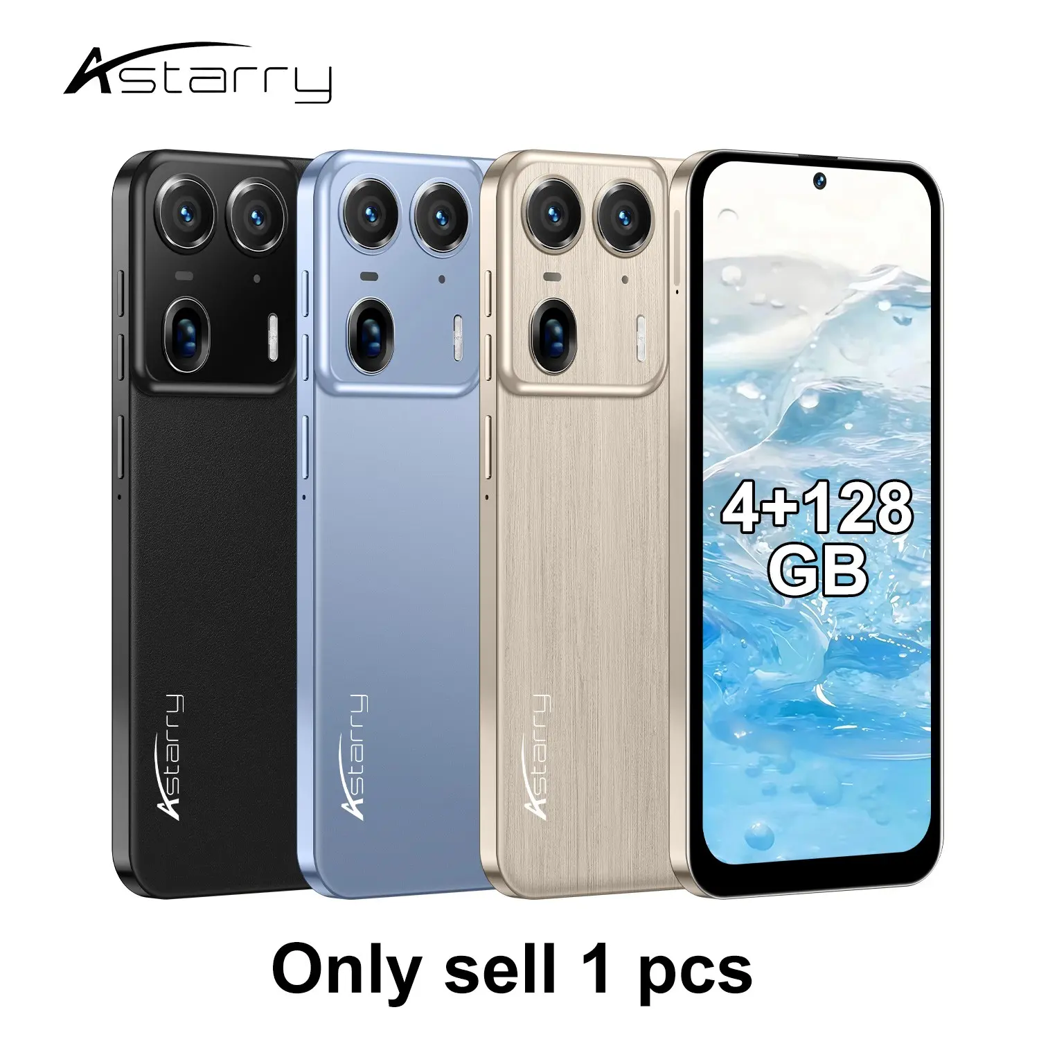 Astarry-E50 Ultra Octa-Core Processor, 4+128GB Memory, 6.9-Inch HD Screen, 5000mah Battery, Android 12, Dual Unlock, 4g Network