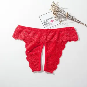 Plus Size Lace Women's Thongs | Sexy Floral Embroidery, Comfortable Nylon Lingerie for Everyday Chic Elegant Womenswear