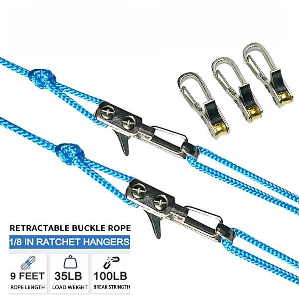 Retractable Buckle Rope-2025 New Rope Roller with Accessory Cord - Easy Secure Tie Down for Outdoor, Camping, and Boating Guy Lines ,Tools Gadgets,Truck Stuff ,Car Essentials,Excellent Gift for  New Year