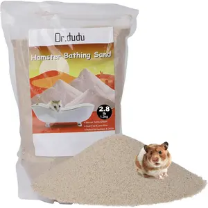 Hamster Bath Sand, 2.8lb Dust Free Desert Sand or Potty Litter Sand for Hamster Chinchillas Gerbil Syrian Mice Small Animals (Beige)
