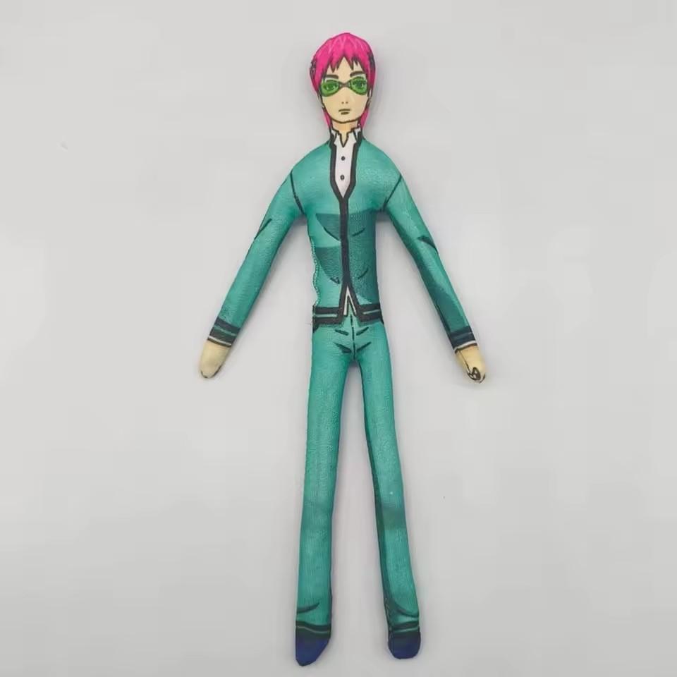 Anime The Disastrous Life of Saiki K Saiki Kusuo Cosplay Doll Twistable Shape Room Decoration Abstract Cartoon Figure Dolls Gift