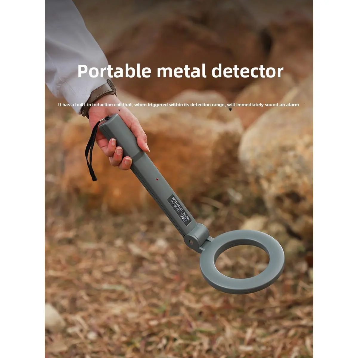 Outdoor detection scanner, metal detector, handheld high-sensitivity small-sized security scanner for exam halls, treasure hunting
