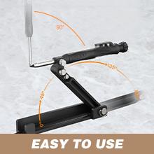 Multi-function Scribing Tool- Construction Pencil- Aluminum Alloy Scribe Tool with Deep Hole Pencil,DIY Woodworking Scribe Gauge Scriber Line Maker Measuring Tool,Gifts For Men(5.5Inch BLACK)