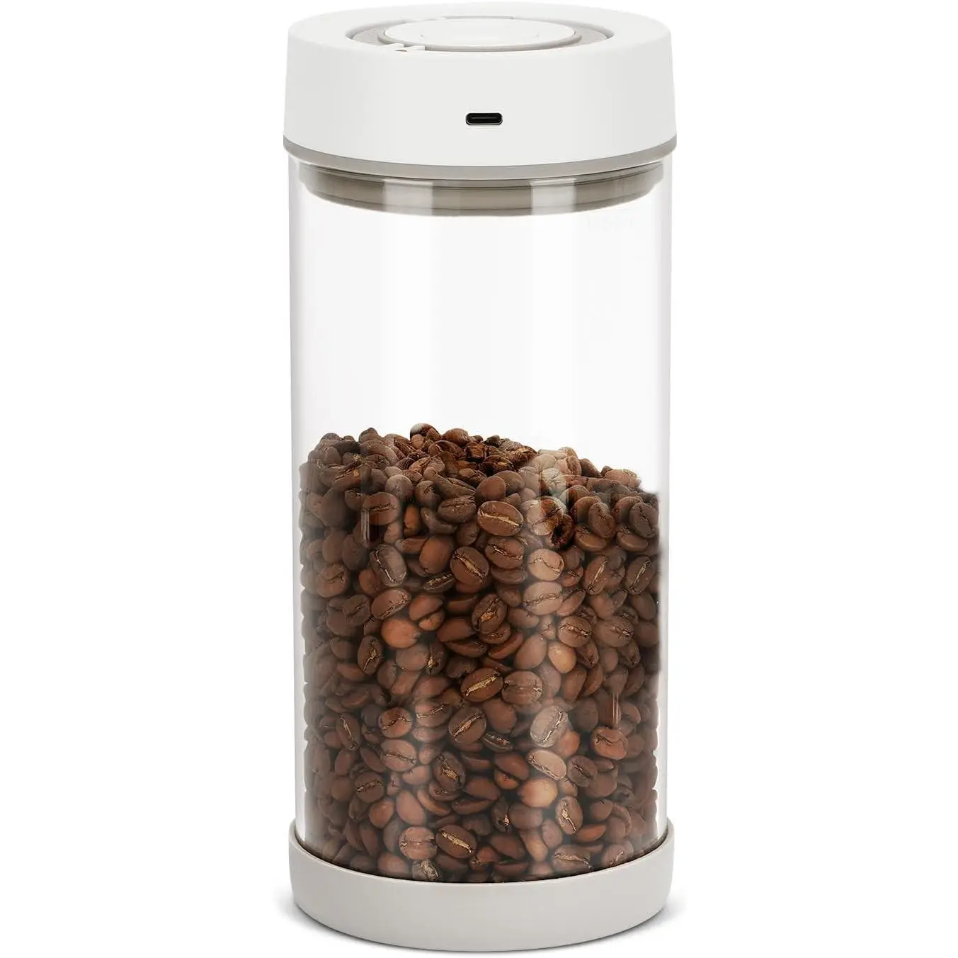 Electric Vacuum Coffee Canister, 1.35L, One-Button Automatic Sealing Airtight coffee storage container with date tracker. Gift to coffee lovers. Food storage for kitchen counter, coffee bars