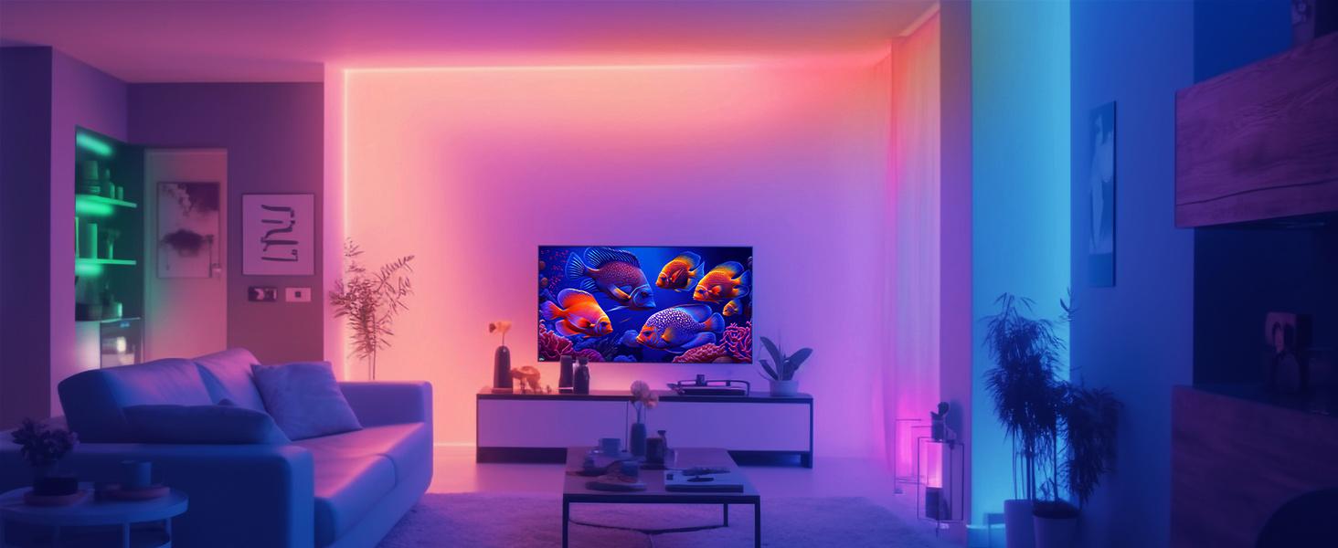 Daybetter 100FT (Old or New Packaging shipped randomly) WiFi Smart LED Light Strip Tuya App Control Bedroom Decoration Works with Alexa and Google Assistant Daybetter 100FT (Old or New Packaging shipped randomly) WiFi Smart LED Light Strip Tuya App Control Bedroom Decoration Works with Alexa and Google Assistant