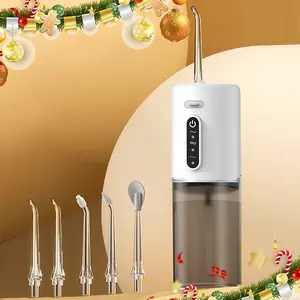 New wireless water flosser, equipped with 3 adjustable modes, IPX7 waterproof rating, rechargeable battery, specially designed for gum care, including tongue coating cleaning function, white version, portable oral irrigator, suitable for home and travel u