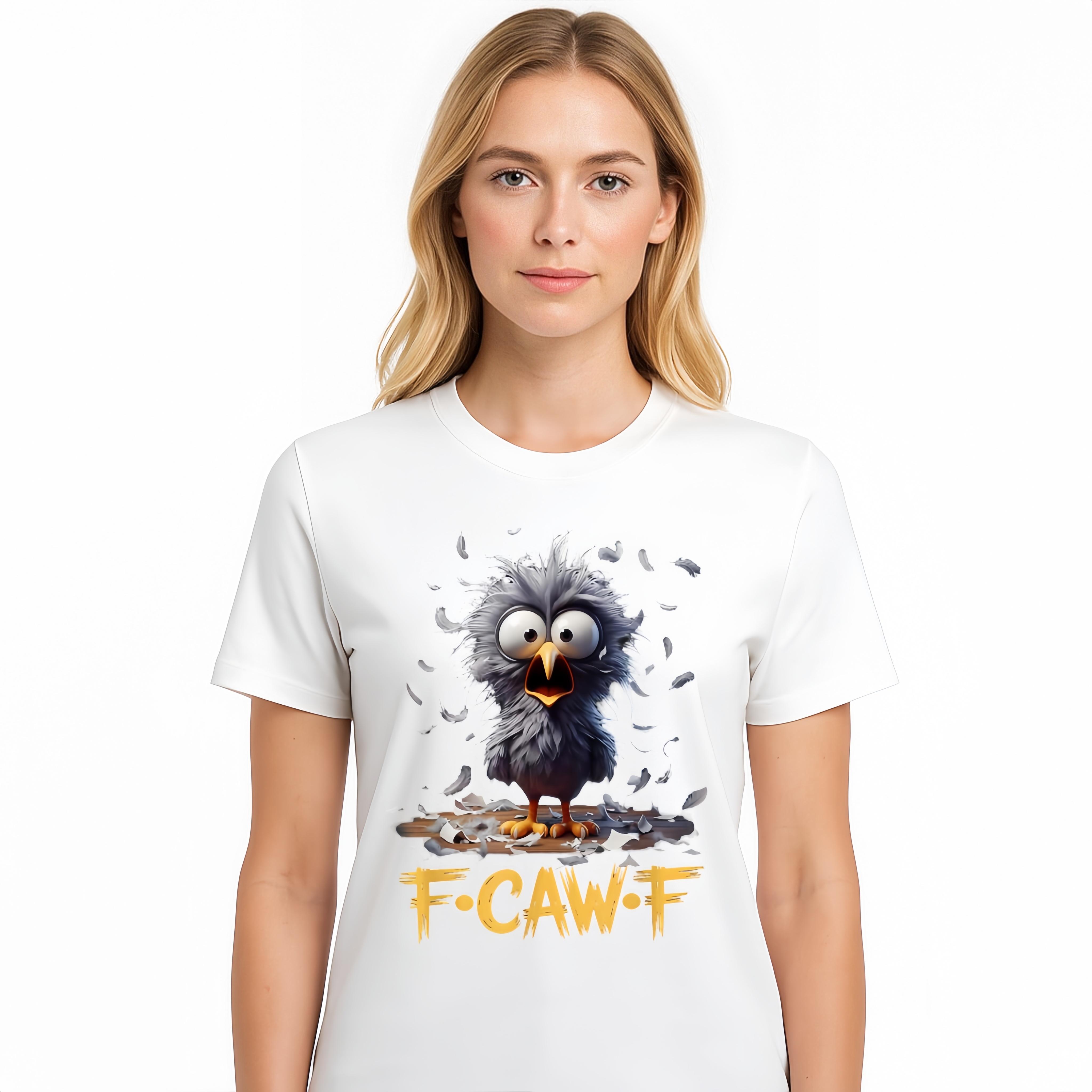 Cartoon Humor T-shirt Unisex T-shirt Cute graphic print New fall tops