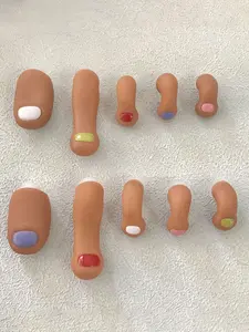 10 Pairs Fun Fake Toe Clips, Colorful Nail Art Funny Toes, DIY Shoe Decoration Accessories, PVC Material, Perfect for Parties & Events