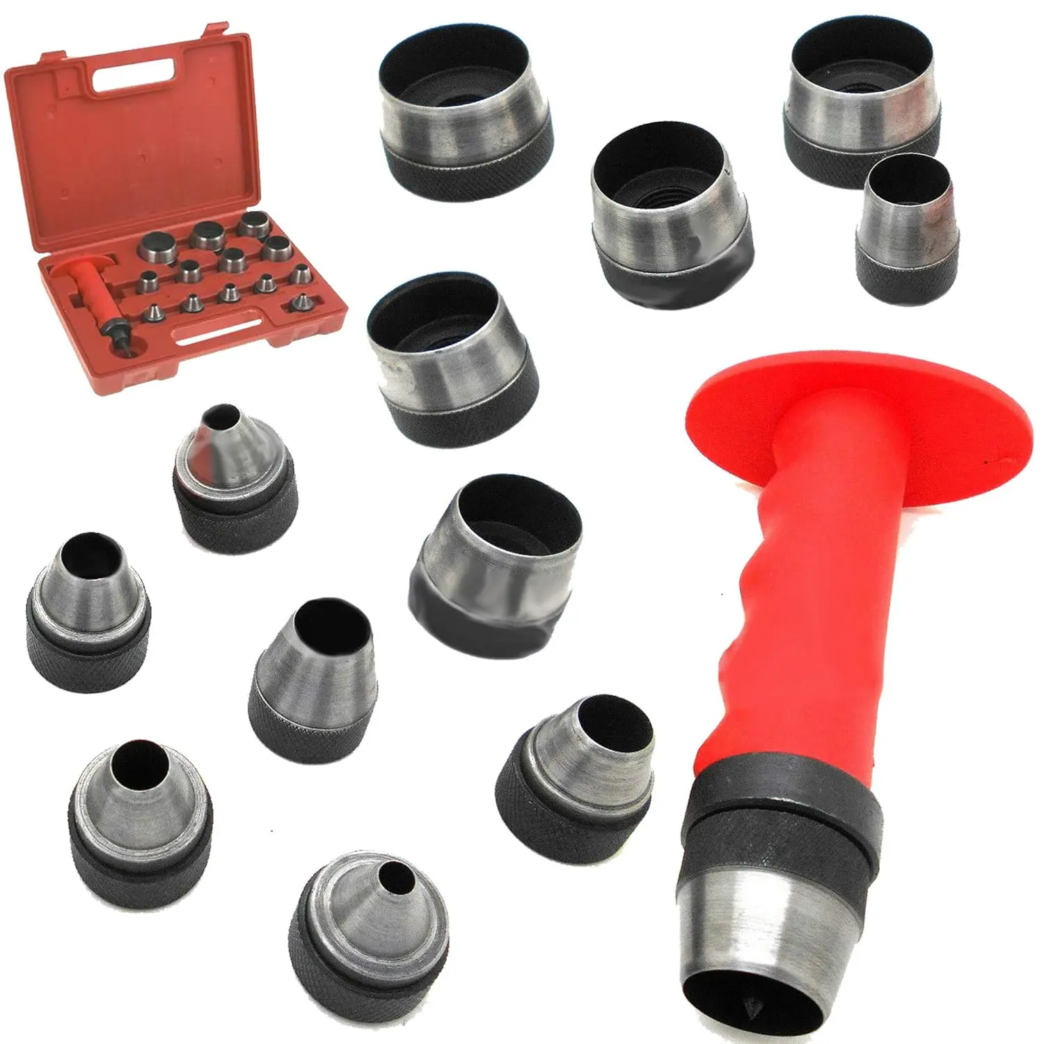 13  Hollow Punch Tool Set Leather Kit Gasket Hole