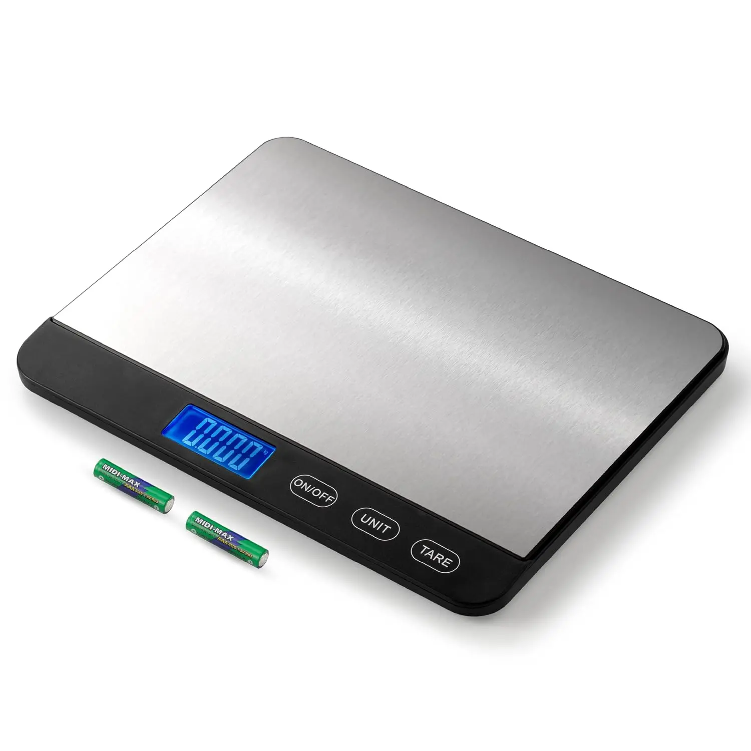 Food Scale 44lb/20kg, Extra-Large Platform Digital Kitchen Scale, 1g/0.1oz High Precision, Stainless Steel/Tempered Glass, Weight Grams and oz for Cooking Baking Meal Prep Sourdough Bread