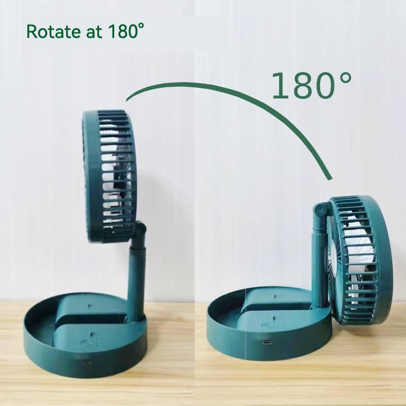 Portable Foldable Fan, USB Charging Retractable Mini Fan, High-Speed Silent Electric Fan, Outdoor Camping & Hiking Equipment