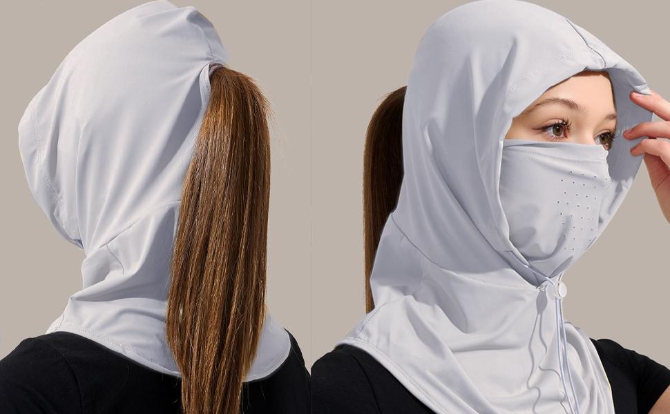 3 Packs Cooling Summer Balaclava Face Mask for Men Women, Breathable Holes UV Protection Sun Face Shield, Dustproof Full Head Mask for Fishing Motorcycle Cycling Hiking, Adjustable Outdoor Sports Gear.