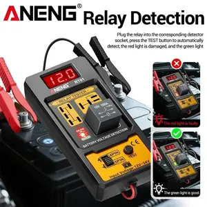 ANENG 11-25V ar Battery Checker Automotive LED Indicator Light Relay Diagnostic Universal Car Relay Tester Voltage Tester RT01 clean adapter