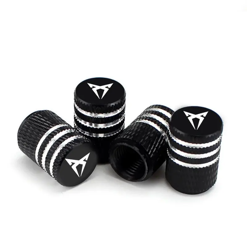 4pcs Aluminum Valve Caps for Cupra Ibiza Arona Formentor Leon Born Ateca Terramar Tavascan, Durable Tire Air Cap, Essential Car Accessory, Tyre Caps