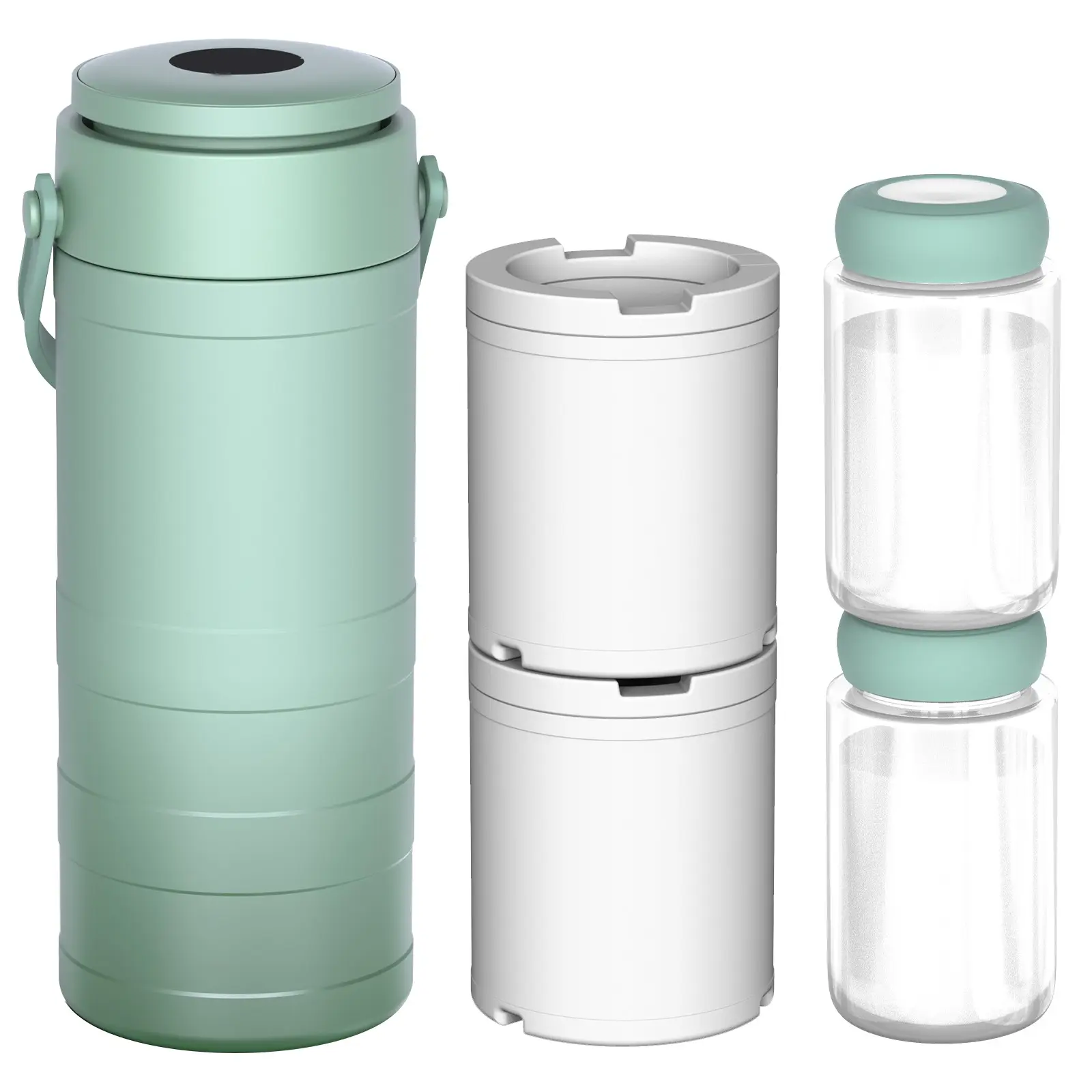 Multifunctional Quick Freezer Thermal Tumbler, Portable Insulated Tumbler for Breastmilk & Iced Coffee, Cooler Bottle for Car & Outdoor Camping, Insulated Drinkware