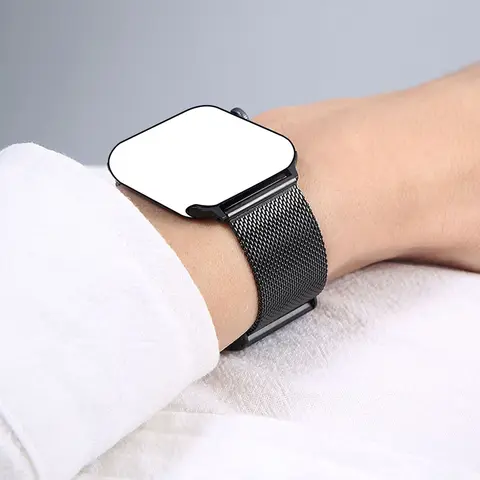 Milanese Stainless Steel Watch Band for Apple Watch Series 11/10/9/8/7/SE/6/5/4, Adjustable Metal Strap for iWatch Ultra 49 mm/46 mm/45 mm/44 mm/42 mm/41 mm/40 mm Smartwatch Replacement Straps Smartwatch Accessories (Band Only)