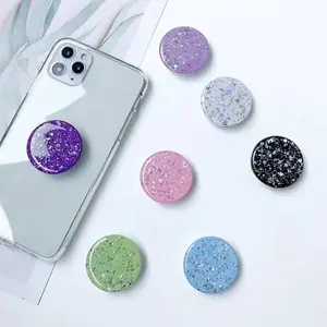 Holder Grips Tok Sockets Starry Sky Glitter Drop Glue Mobile Phone and Tablet Pop Grip 3D Finger Phone Holder Universal Lazy