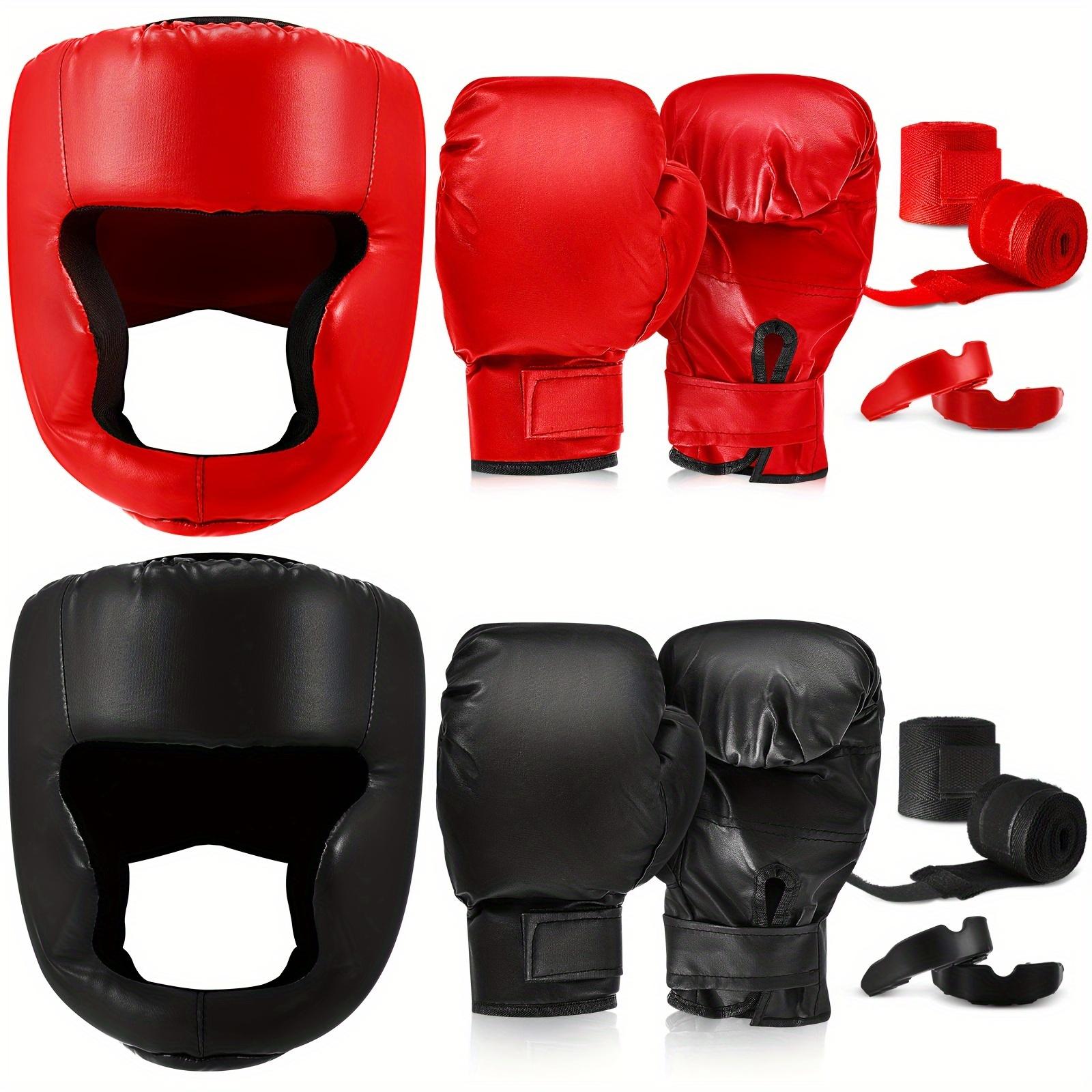 THE WELL KEPT 14pcs Boxing Set Including 2 Pair of 16 Oz Boxing Gloves Headgear Hand Wraps Mouth Guards Gifts for Adults Youth Beginners Training Equipment