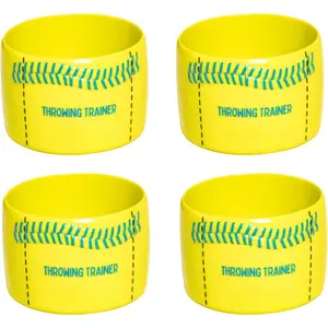Baseball Throwing Trainer, Baseball Pitching Trainer Throwing Spin Trainers, Softball Spinner for Pitchers Baseball Speed Ball Baseball  Equipment-4 Packs