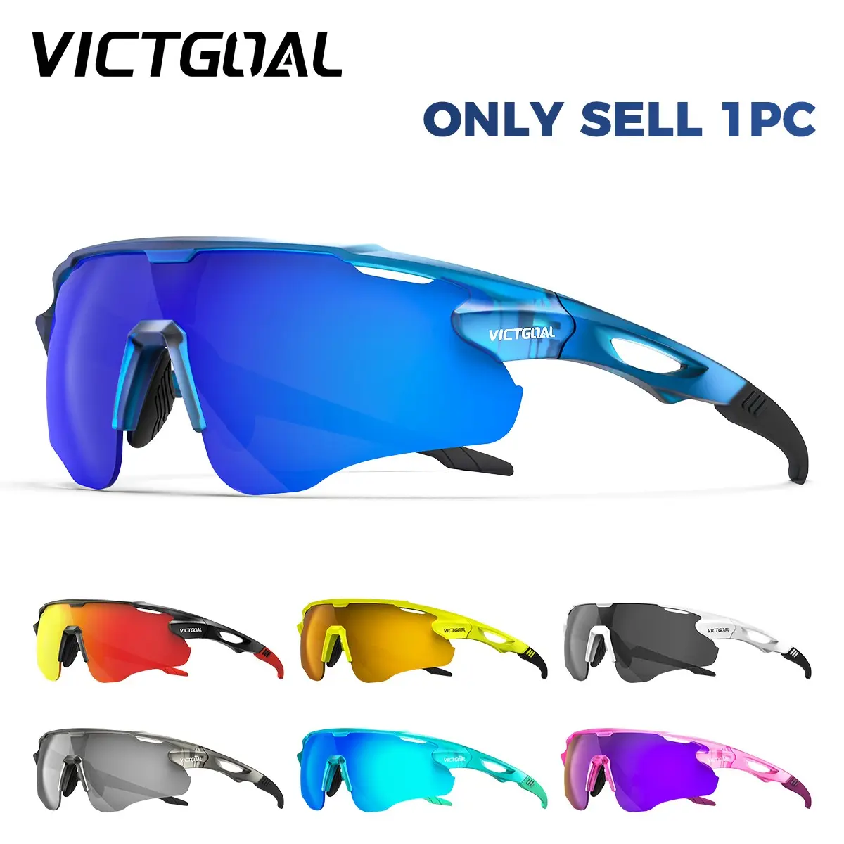 Polarized Sunglasses, 1 Count Bike Gear Outdoor Cycling Sports UV400 Protection Lightweight Eyewear, MTB Mountain Road Bicycle Fishing Jogging Driving Riding Glasses, Outdoor Cycling Accessories