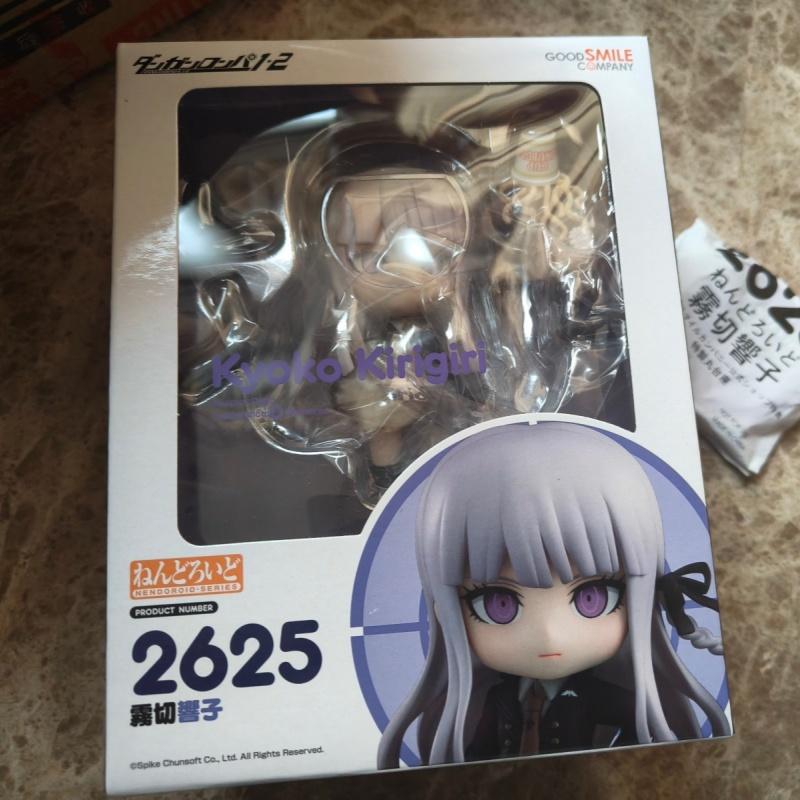 （Free shipping）10cm Q version Danganronpa Kirigiri Kyoko Movable Face Change No.2625 Collectible Decoration Desktop Birthday Christmas Gift Toy