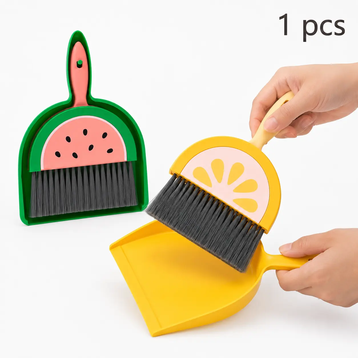 1 Set Portable Mini Broom and Dustpan Cleaning Kit, Compact Sweeping Tool for Table, Sofa and Furniture