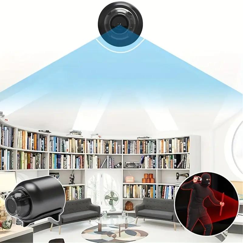 2.4 GHz WiFi Video Recorder Camera, Indoor Safety and Security Surveillance Night Vision HD Mini Camera for Home Security