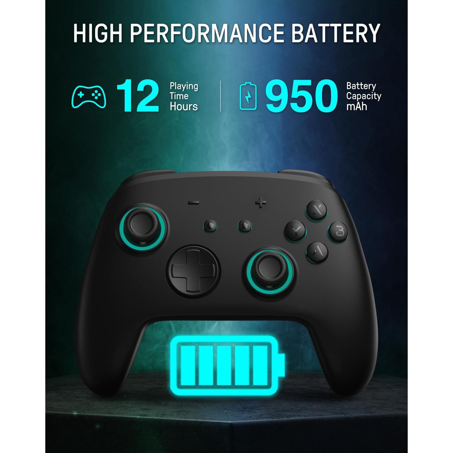 2 Pro Controller -Key Wake Up for Switch2/OLED, Controller with Hall Effect Joysticks, NFC Function, Black Remote Gamepad with 7 LED/Paddle/Turbo/Motion 2 Pro Controller -Key Wake Up for Switch2/OLED, Controller with Hall Effect Joysticks, NFC Function, Black Remote Gamepad with 7 LED/Paddle/Turbo/Motion